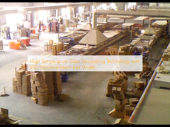 고온 유리 장식 기술 500-3500mm Mesh 벨트 너비