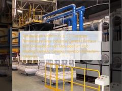 온도 균일성 ± 5 C, U자형 실리콘 몰리브덴 로드 발열체, 세라믹 단열 내화 재료를 사용한 정온 구역 산업용 세라믹 가마